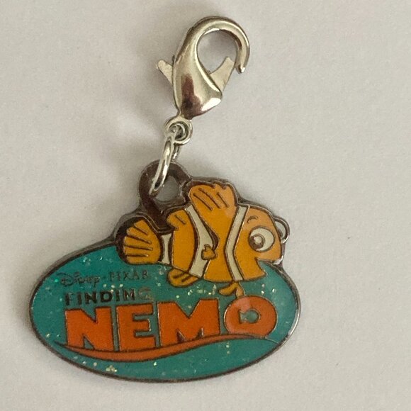 Vtg Disney Pixar Finding Nemo Fish Clip On Charm Zipper Pull Purse Bag Signed - Picture 5 of 10